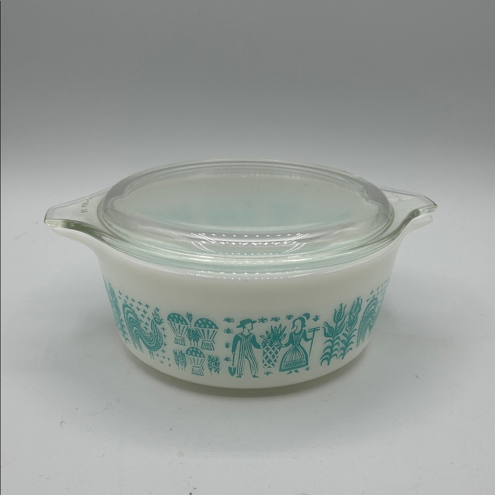 Vintage Pyrex Amish Cinderella Butterprint Casserole Dish Lid: 1.5-Pint #472